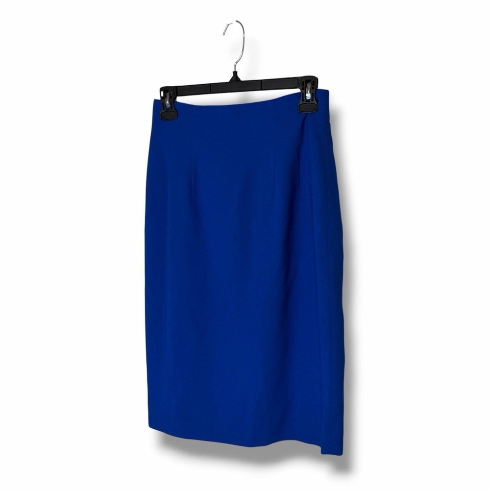 Liz Claiborne Vintage Royal Blue Straight Pencil Skirt Size 4 A35